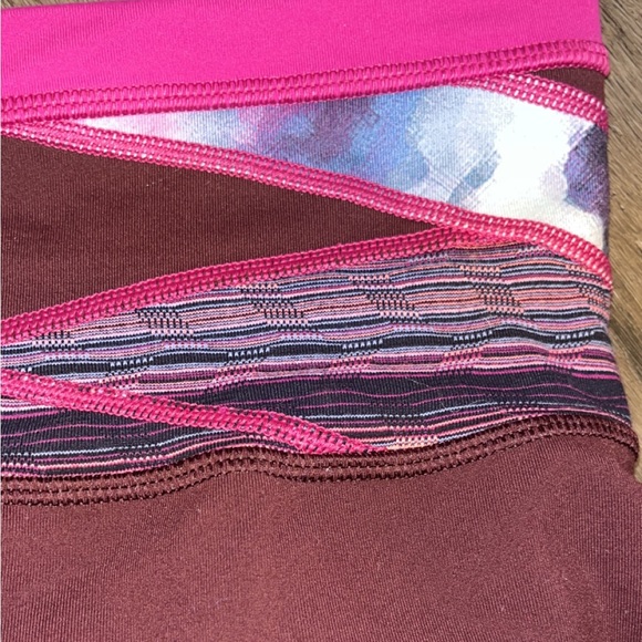 Lululemon 6 Groove Pant III Bordeaux Drama Space Dye Quilt Full On Luon Hi Rise - Picture 4 of 7